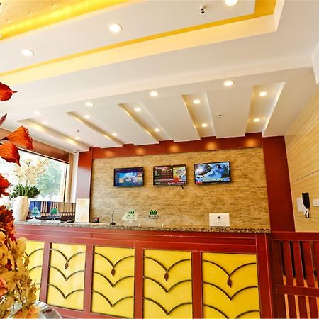 Greentree Inn Anhui Guangde Zhongyang Lecheng Business Hotel Exteriör bild