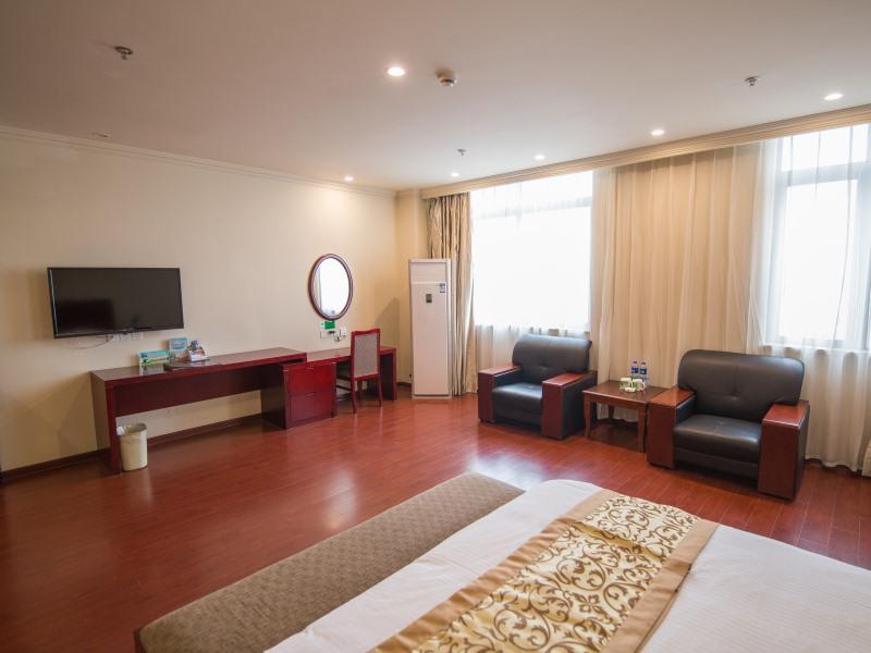 Greentree Inn Anhui Guangde Zhongyang Lecheng Business Hotel Exteriör bild