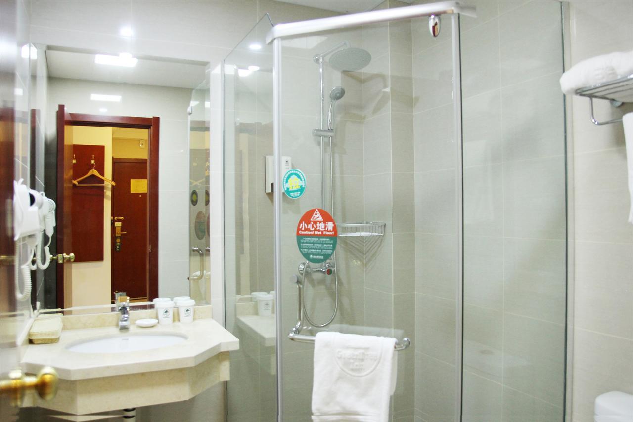 Greentree Inn Anhui Guangde Zhongyang Lecheng Business Hotel Exteriör bild