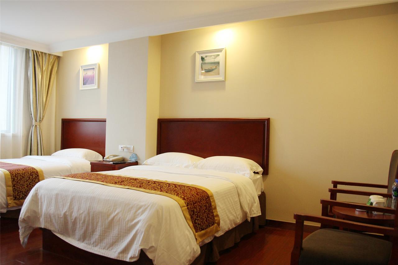 Greentree Inn Anhui Guangde Zhongyang Lecheng Business Hotel Exteriör bild