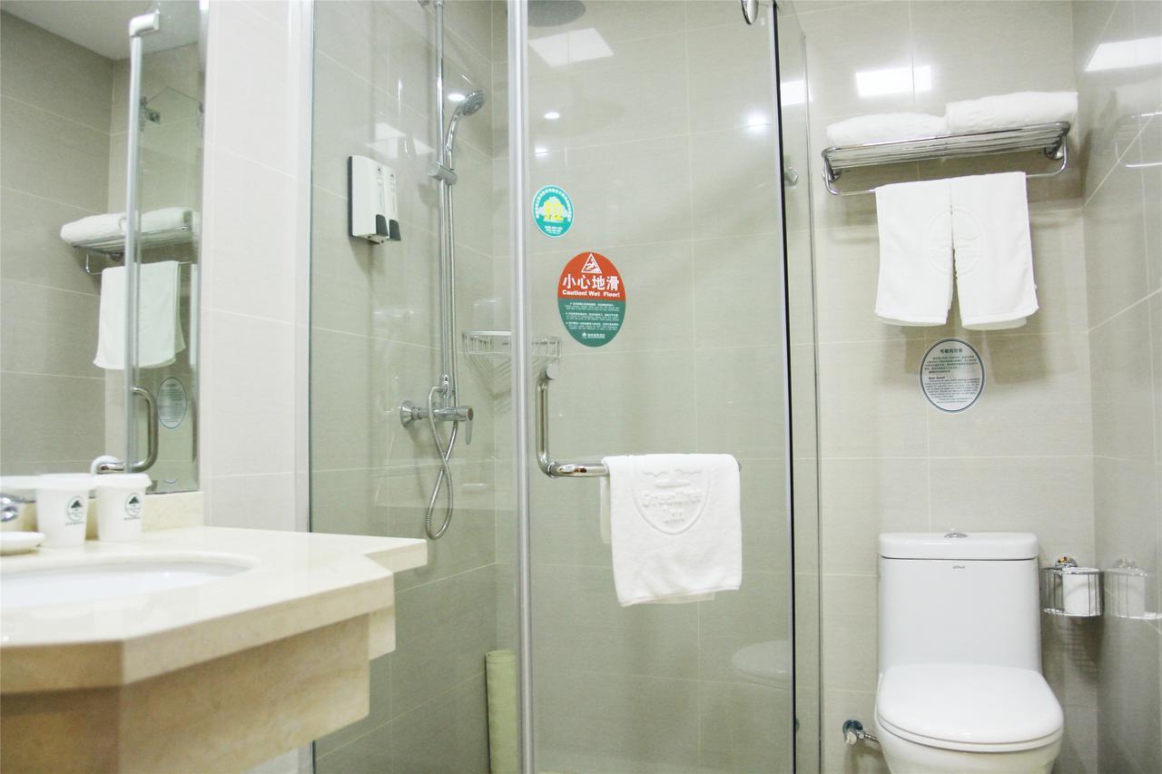 Greentree Inn Anhui Guangde Zhongyang Lecheng Business Hotel Exteriör bild